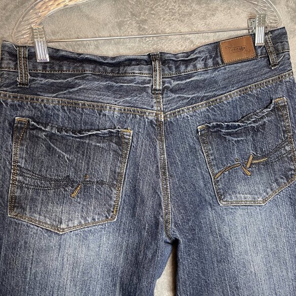 Urban Pipeline Men 90s Y2K Skater Low Rise Relaxed Baggy Loose Denim Jean 35x32* - Picture 5 of 11